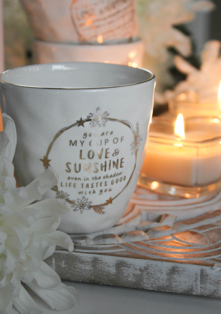 Mugg Cup of Love från Majas lyktor säljs till förmån för Barncancerfonden